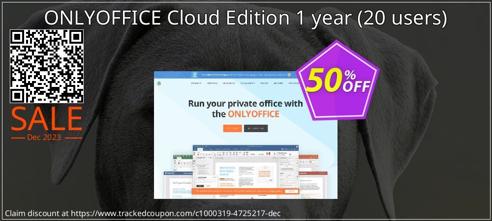 ONLYOFFICE Cloud Edition 1 year - 20 users  coupon on Working Day sales