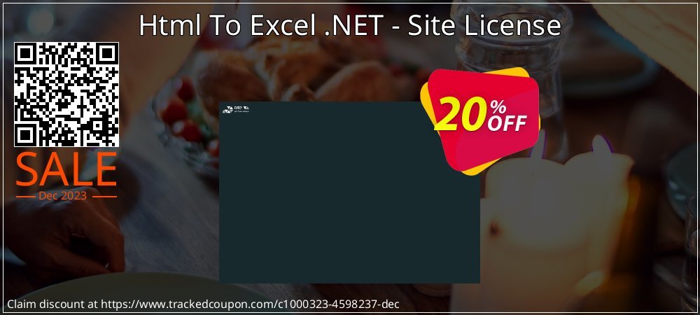 Html To Excel .NET - Site License coupon on Valentine Week offer