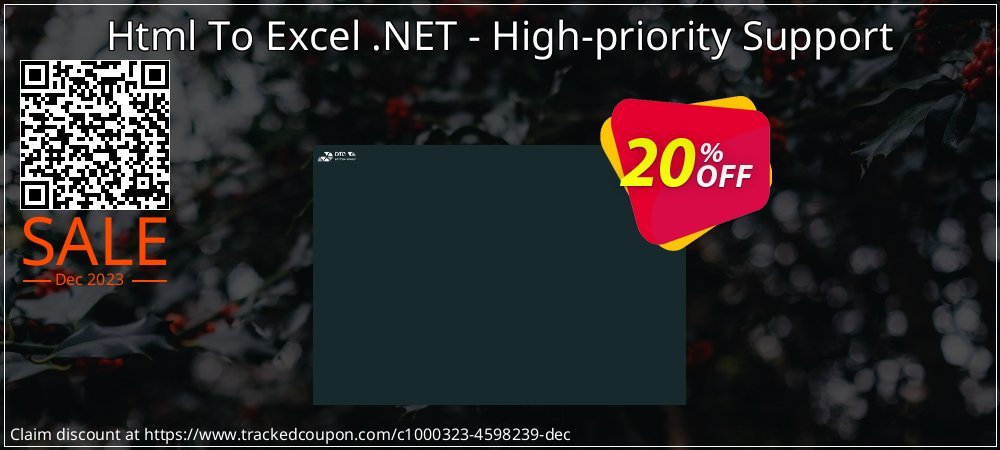Html To Excel .NET - High-priority Support coupon on April Fools' Day offering sales