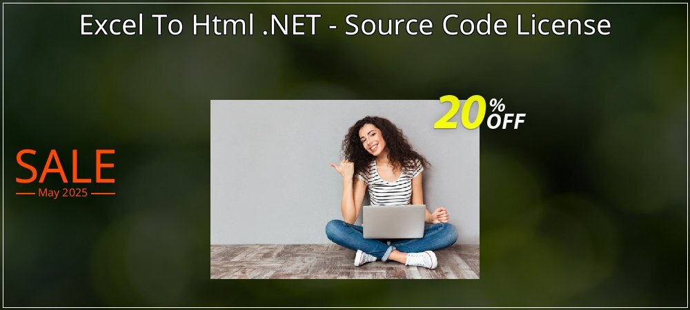 Excel To Html .NET - Source Code License coupon on Mother Day sales