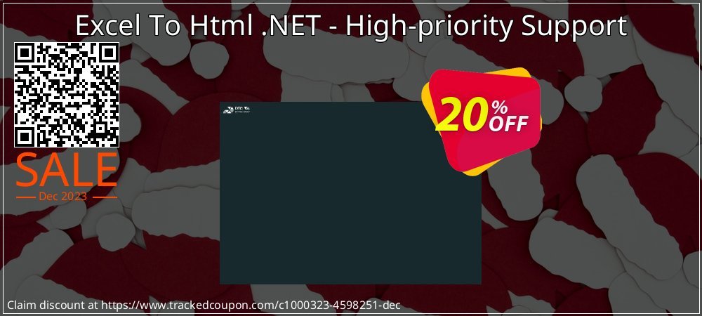 Excel To Html .NET - High-priority Support coupon on World Party Day sales