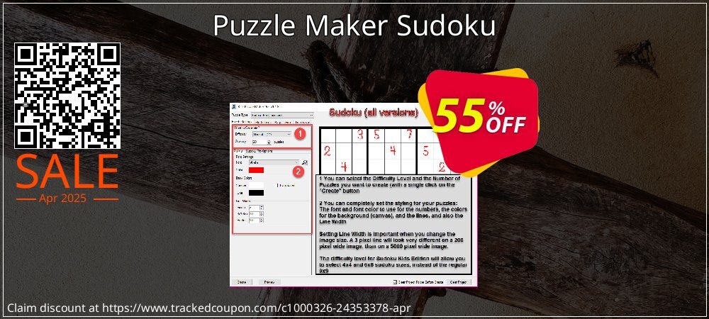 Puzzle Maker Sudoku coupon on Easter Day offering discount