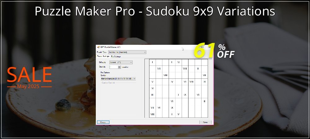 Puzzle Maker Pro - Sudoku 9x9 Variations coupon on National Memo Day super sale
