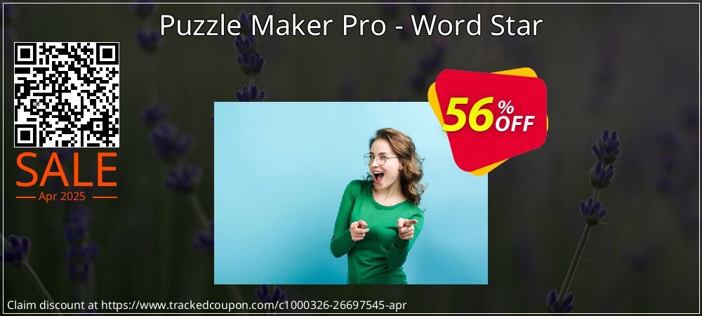 Puzzle Maker Pro - Word Star coupon on National Walking Day offering discount