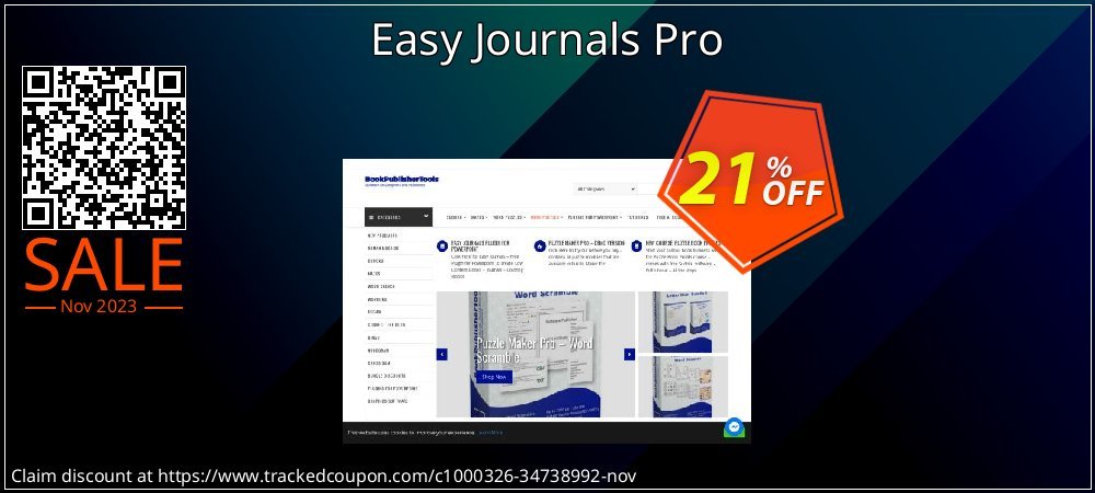 Easy Journals Pro coupon on April Fools' Day offering sales