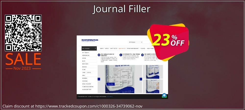 Journal Filler coupon on April Fools' Day discount