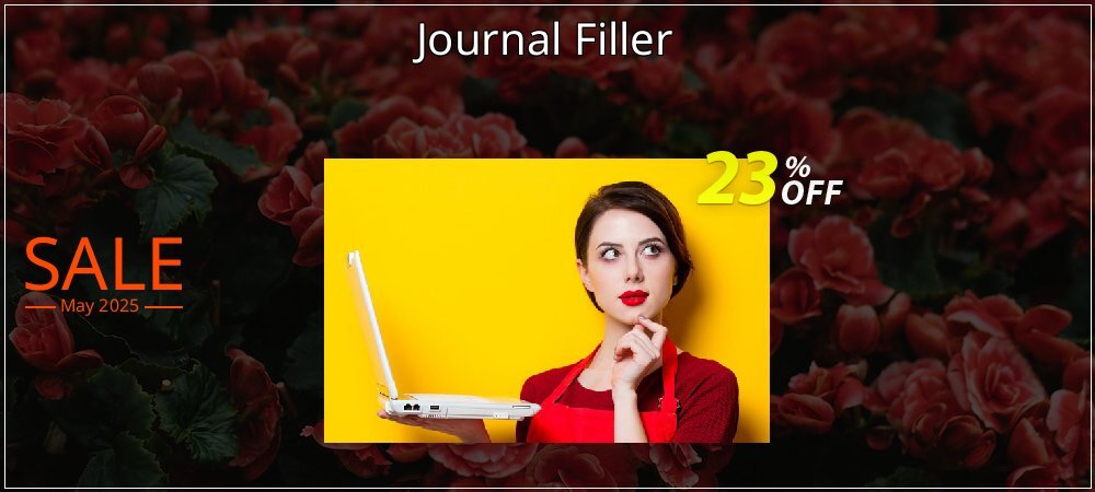 Journal Filler coupon on April Fools' Day discount