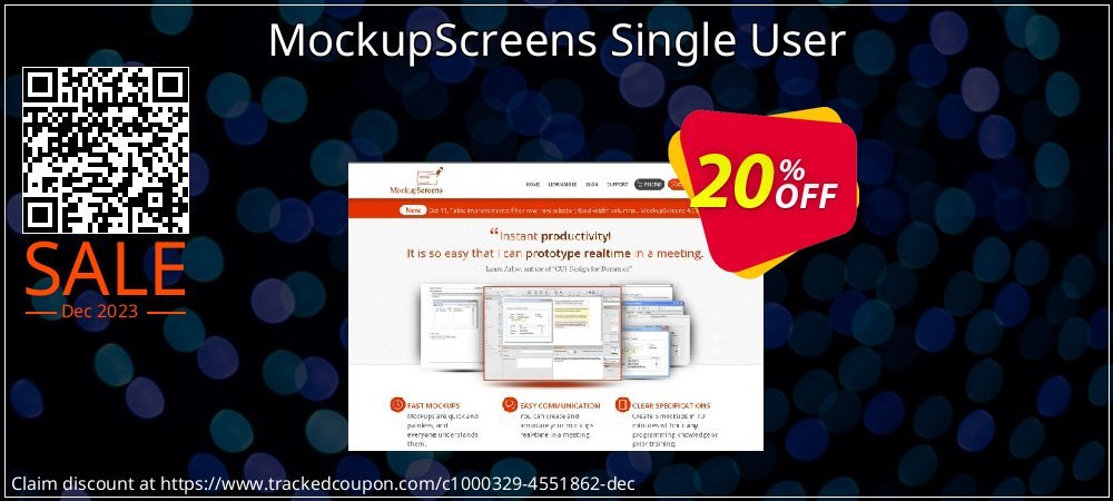 MockupScreens Single User coupon on Working Day offering discount