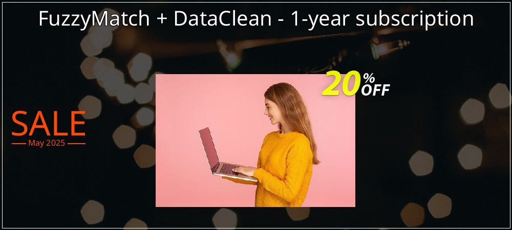 FuzzyMatch + DataClean - 1-year subscription coupon on National Memo Day offering discount