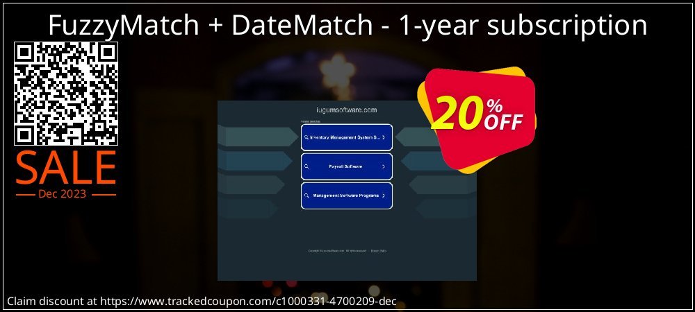 FuzzyMatch + DateMatch - 1-year subscription coupon on Tell a Lie Day offering sales