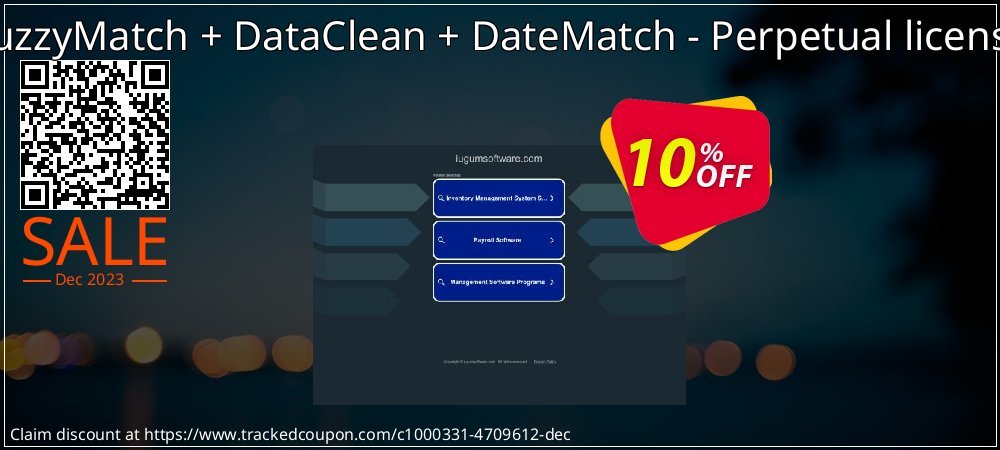 Get 10% OFF FuzzyMatch + DataClean + DateMatch - Perpetual license promo sales