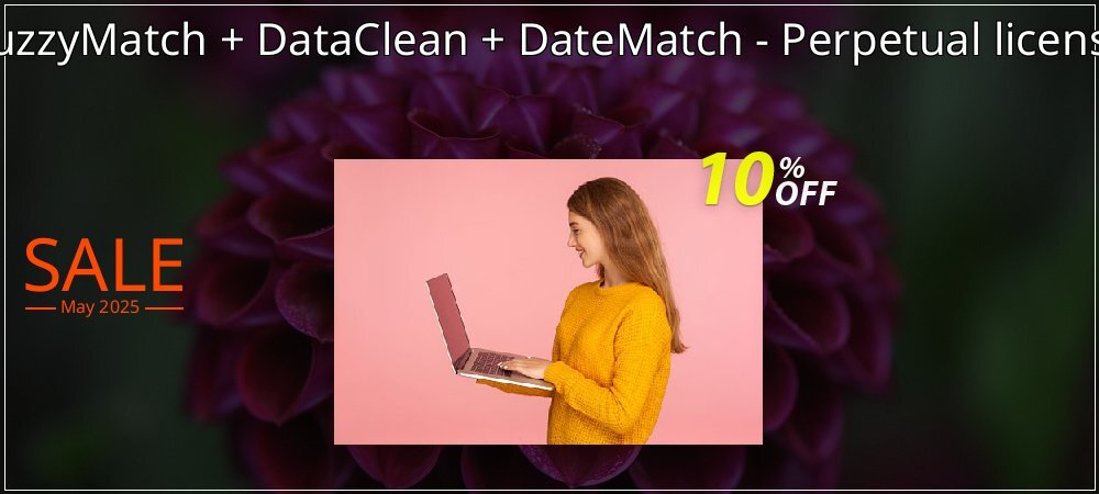 Get 10% OFF FuzzyMatch + DataClean + DateMatch - Perpetual license promo sales