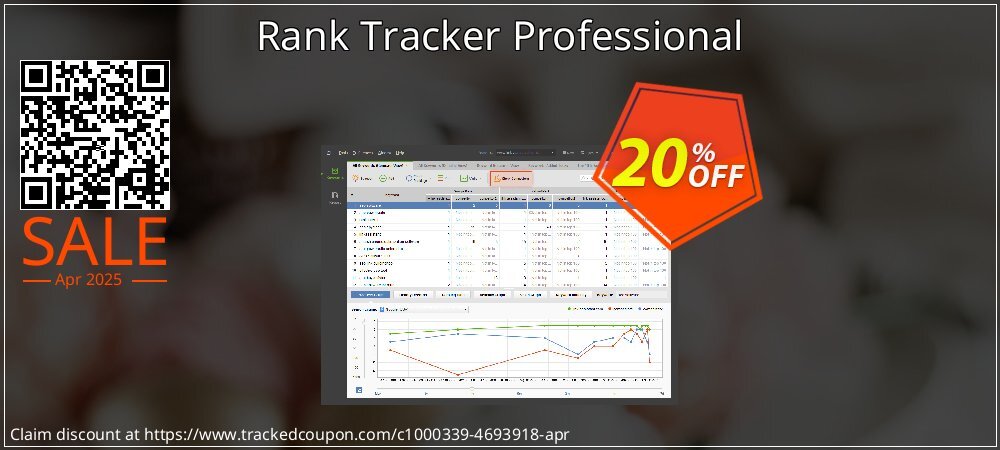 Rank Tracker Professional coupon on Constitution Memorial Day offering sales