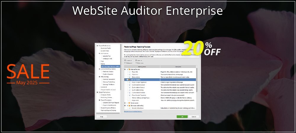 WebSite Auditor Enterprise coupon on Mother Day discounts