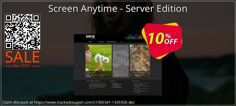 Screen Anytime - Server Edition coupon on Palm Sunday offering discount