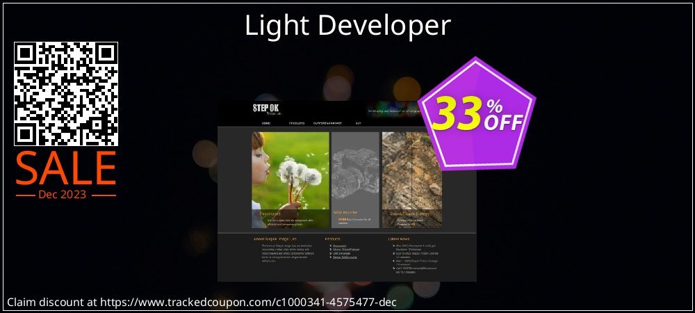 Light Developer coupon on April Fools' Day offering sales