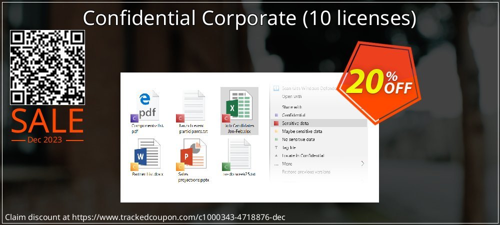 Confidential Corporate - 10 licenses  coupon on World Party Day sales