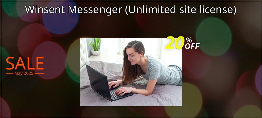 Winsent Messenger - Unlimited site license  coupon on National Smile Day offering sales