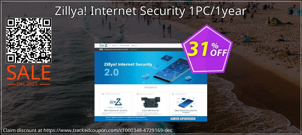 Zillya! Internet Security 1PC/1year coupon on World Password Day discount