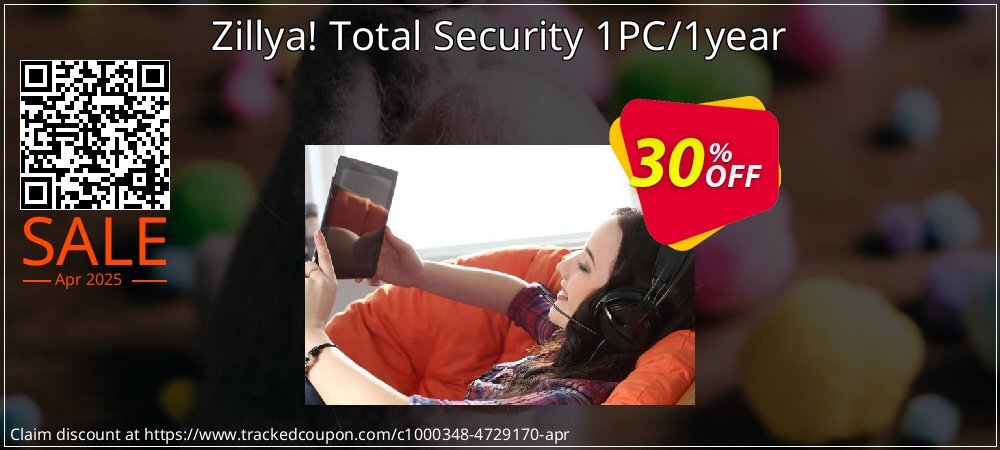 Zillya! Total Security 1PC/1year coupon on Mother Day offering discount