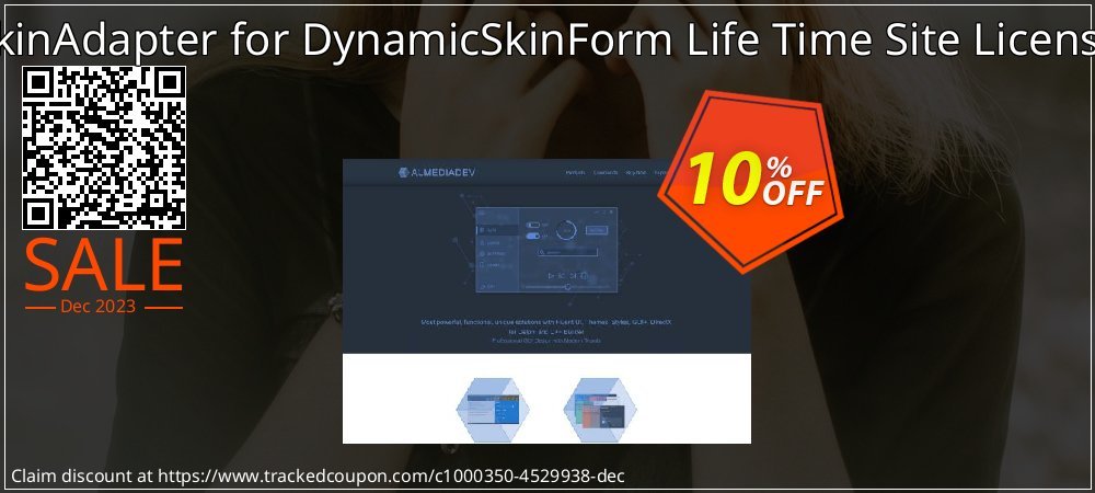 SkinAdapter for DynamicSkinForm Life Time Site License coupon on Virtual Vacation Day offering sales
