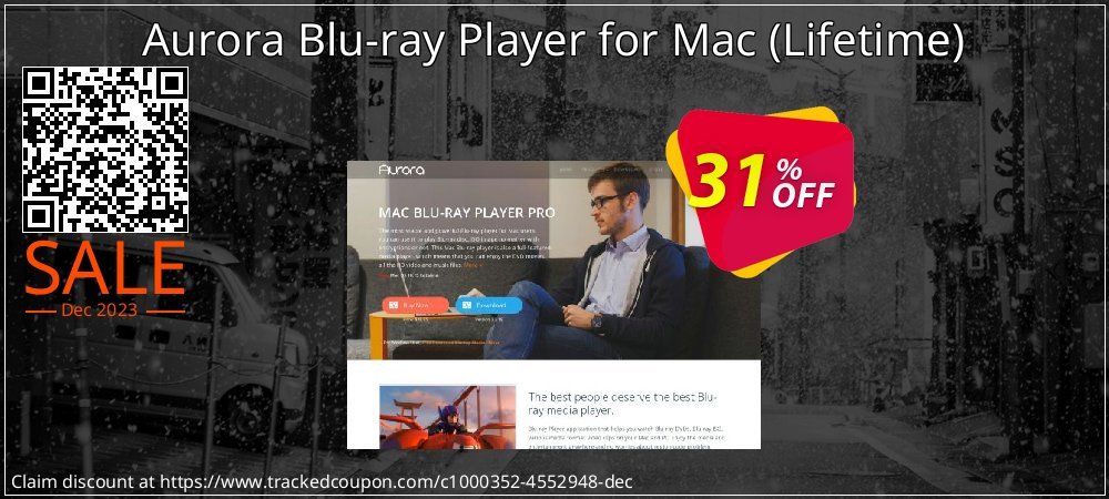 Aurora Blu-ray Player for Mac - Lifetime  coupon on Virtual Vacation Day offering discount
