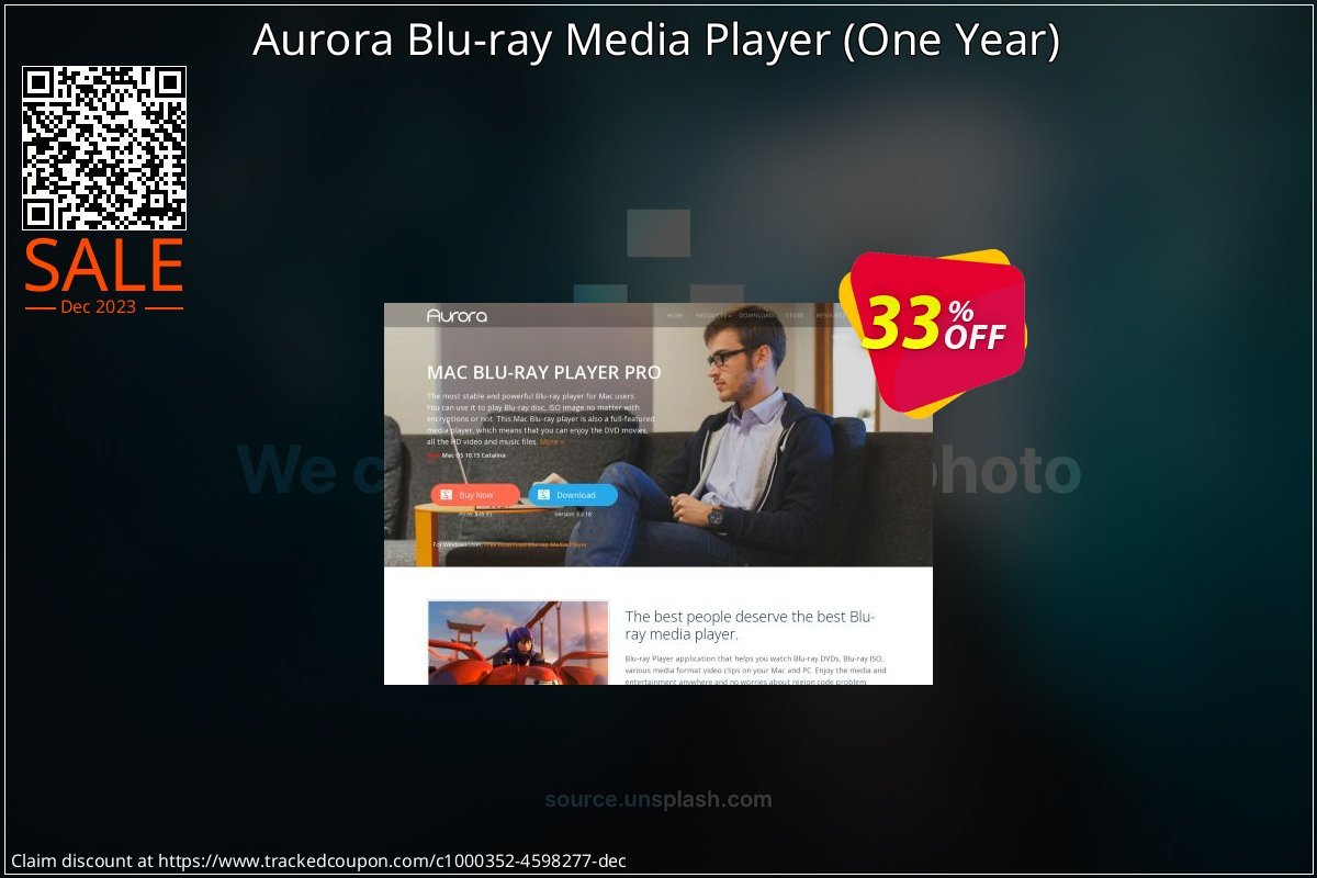 Aurora Blu-ray Media Player - One Year  coupon on April Fools' Day deals