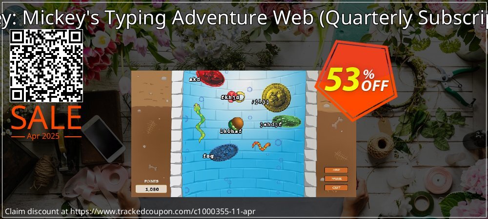 Disney: Mickey's Typing Adventure Web - Quarterly Subscription  coupon on World Whisky Day deals