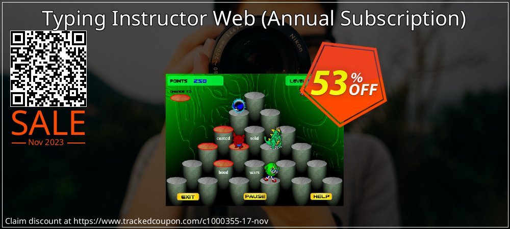 Typing Instructor Web - Annual Subscription  coupon on National Singles Day offer