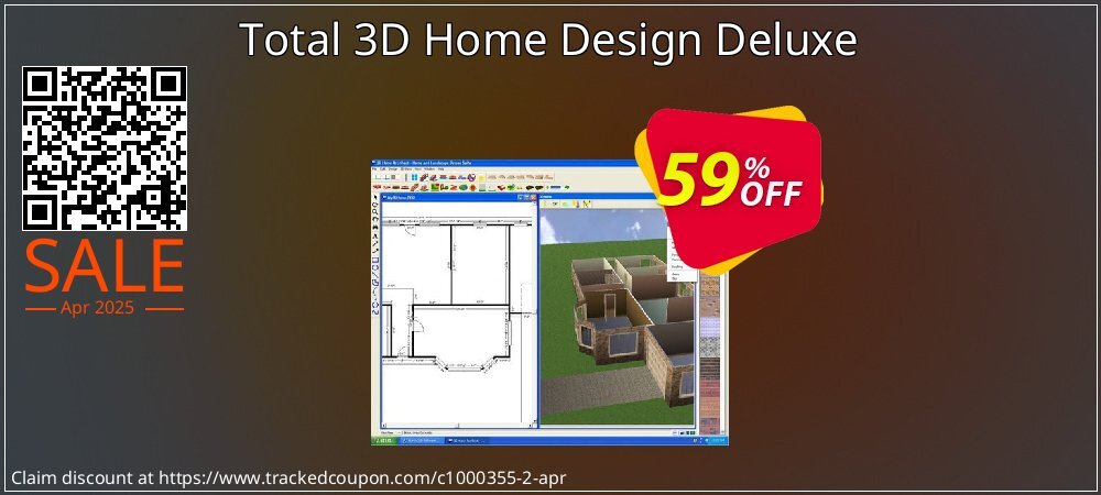 Total 3D Home Design Deluxe coupon on National Memo Day deals