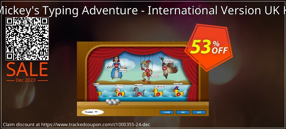 Disney: Mickey's Typing Adventure - International Version UK Keyboard coupon on National Smile Day offering sales