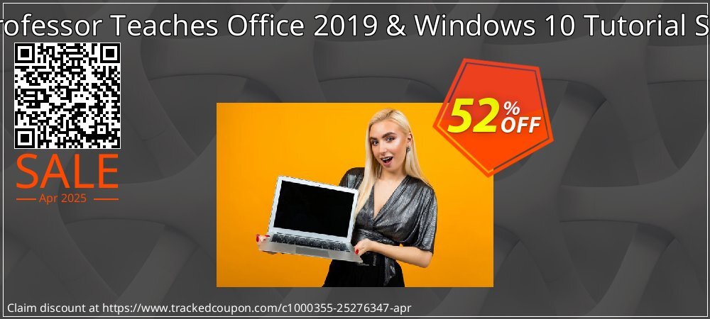 Professor Teaches Office 2019 & Windows 10 Tutorial Set coupon on April Fools' Day discounts