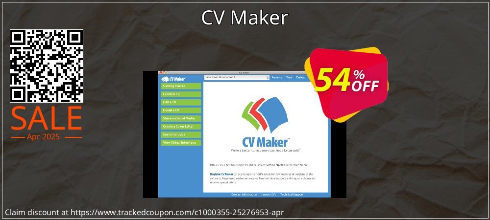 CV Maker coupon on Constitution Memorial Day offer