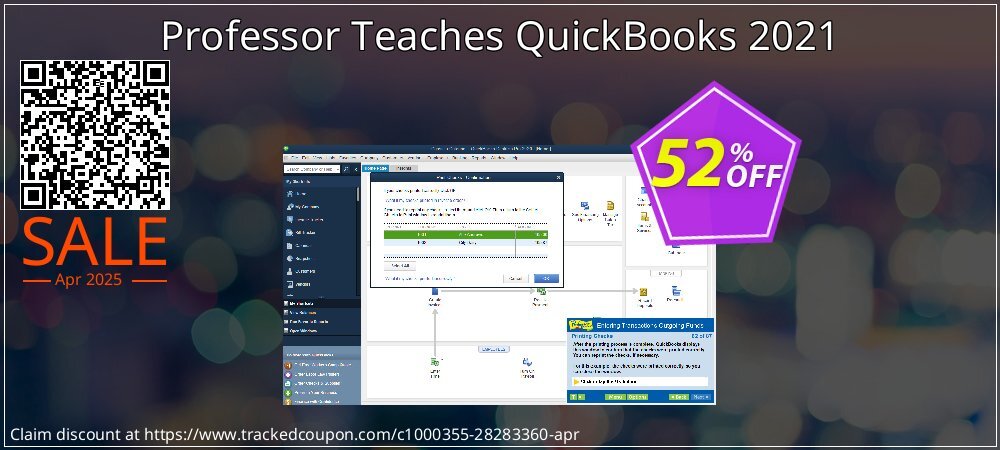 Professor Teaches QuickBooks 2021 coupon on National Walking Day discount