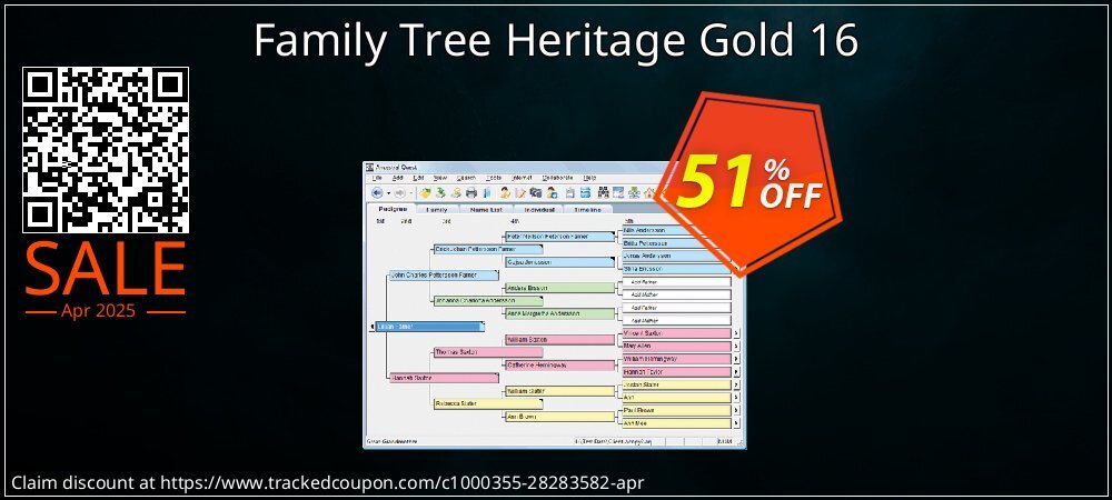 Family Tree Heritage Gold 16 coupon on National Memo Day deals