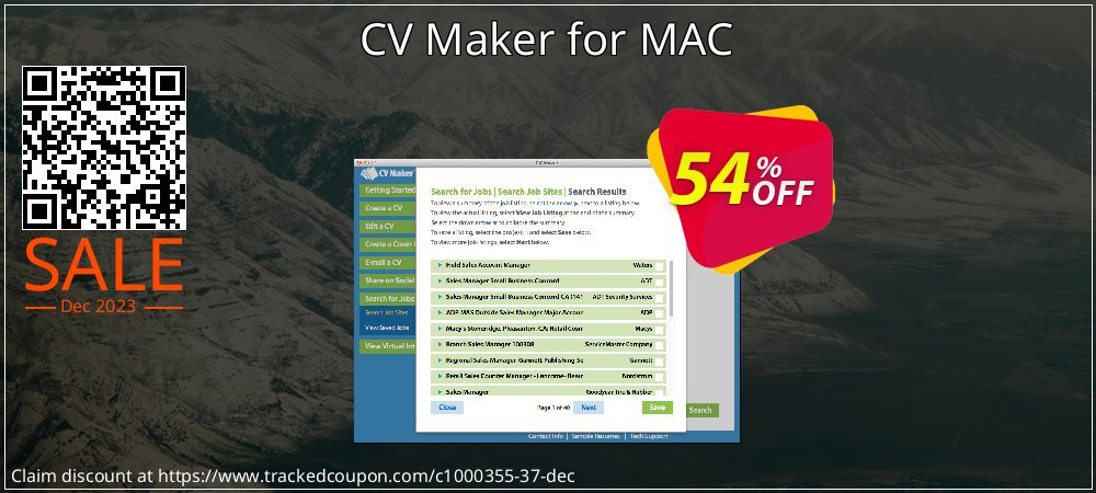 CV Maker for MAC coupon on National Memo Day sales