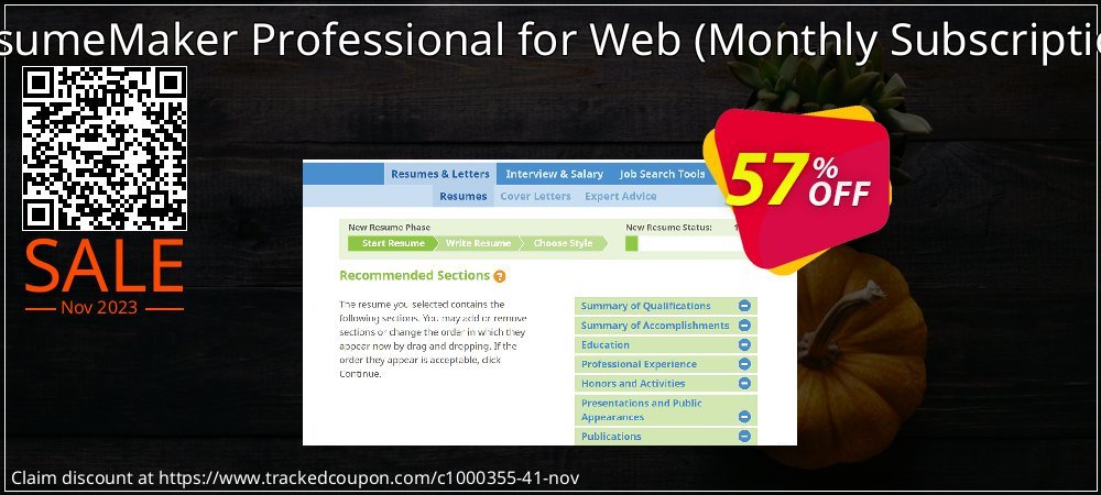 ResumeMaker Professional for Web - Monthly Subscription  coupon on Radio Day discounts