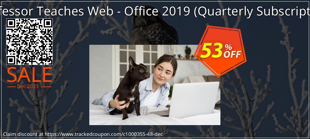 Professor Teaches Web - Office 2019 - Quarterly Subscription  coupon on Constitution Memorial Day offer