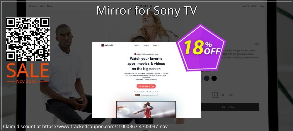 Mirror for Sony TV coupon on April Fools' Day sales