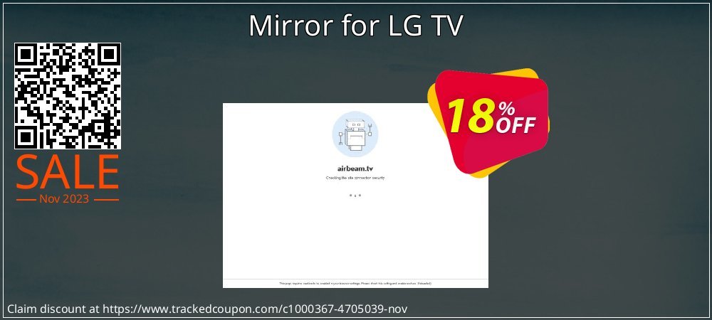 Mirror for LG TV coupon on World Password Day discount
