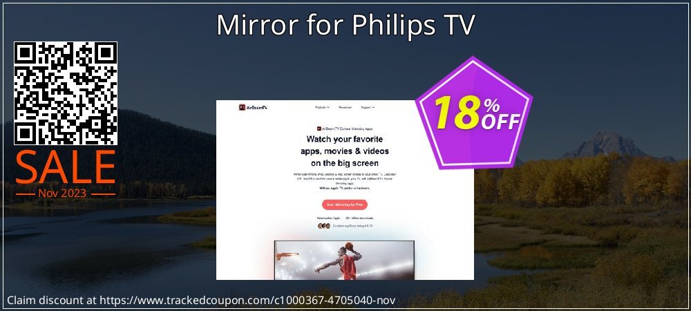 Mirror for Philips TV coupon on National Walking Day discount
