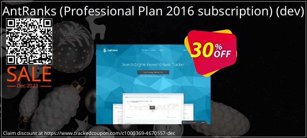 AntRanks - Professional Plan 2016 subscription - dev  coupon on April Fools' Day deals