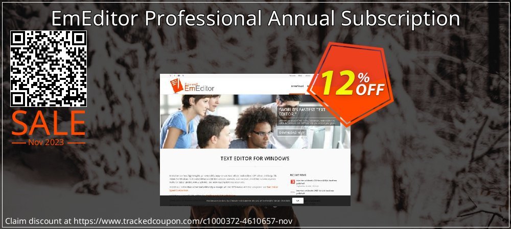 EmEditor Professional Annual Subscription coupon on April Fools' Day promotions