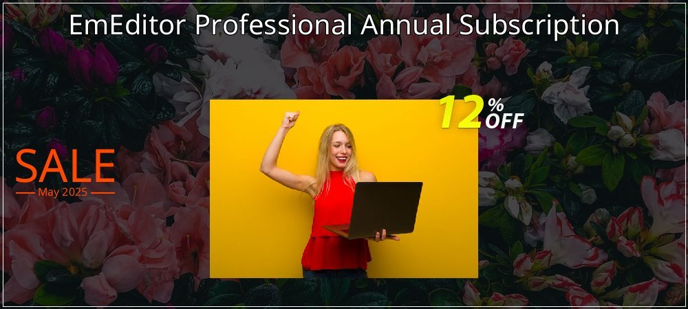EmEditor Professional Annual Subscription coupon on National Memo Day sales