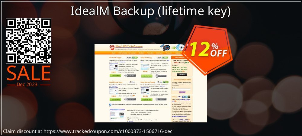 IdealM Backup - lifetime key  coupon on World Party Day super sale