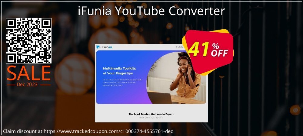 iFunia YouTube Converter coupon on World Party Day offering sales
