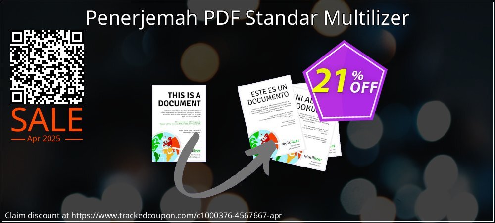 Penerjemah PDF Standar Multilizer coupon on April Fools Day offering sales