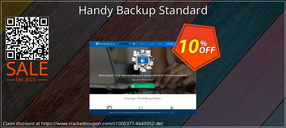 Handy Backup Standard coupon on Working Day sales
