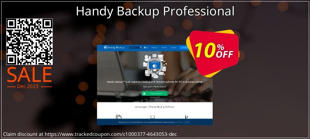Handy Backup Professional coupon on Constitution Memorial Day deals