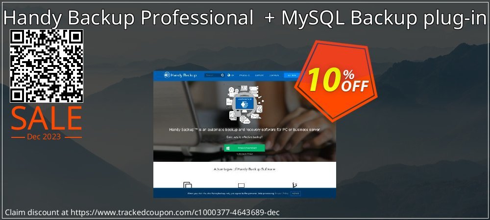 Handy Backup Professional  + MySQL Backup plug-in coupon on World Password Day discounts